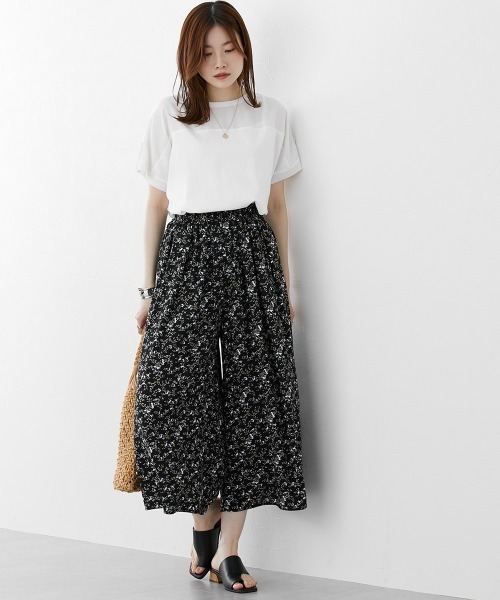 nissen（ニッセン）の「【接触冷感】ふんわりスカート見えパンツ（その他パンツ・レディース・ネイビー/マスタード/ブラック系その他/ブラック/オレンジ/グリーン/オレンジ系その他/グリーン系その他/ブラック系その他2/ネイビー系1・L/M/LL/S）」の20枚目の写真