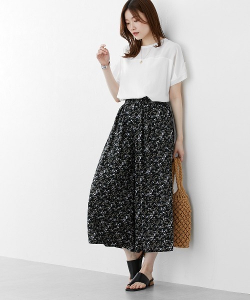 nissen（ニッセン）の「【接触冷感】ふんわりスカート見えパンツ（その他パンツ・レディース・ネイビー/マスタード/ブラック系その他/ブラック/オレンジ/グリーン/オレンジ系その他/グリーン系その他/ブラック系その他2/ネイビー系1・L/M/LL/S）」の14枚目の写真