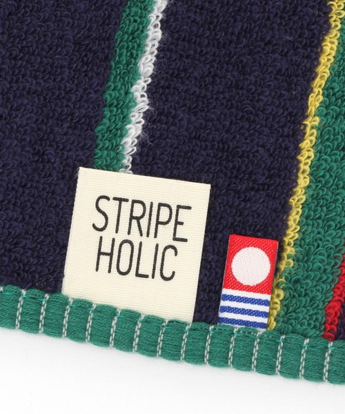 BAYFLOW（ベイフロー）の「[肌さわり抜群!]ストライプハンカチタオル25×25cm（ハンカチ/ハンドタオル・レディース・イエロー/ブルー/ネイビー/ベージュ/ピンク・0）」の9枚目の写真