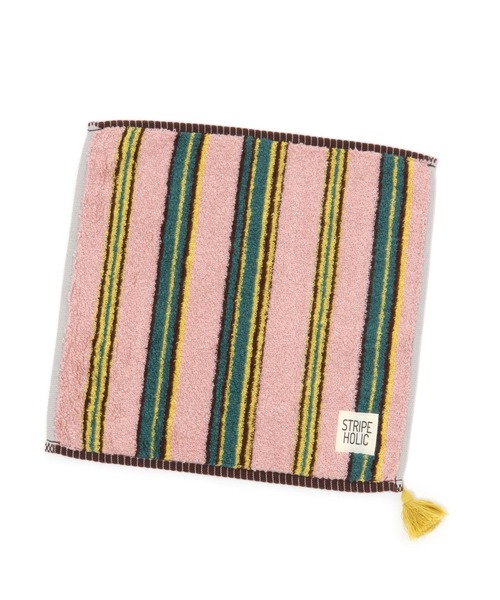 BAYFLOW（ベイフロー）の「[肌さわり抜群!]ストライプハンカチタオル25×25cm（ハンカチ/ハンドタオル・レディース・イエロー/ブルー/ネイビー/ベージュ/ピンク・0）」の17枚目の写真