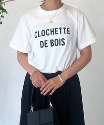 un dix cors | CLOCHETEEフロッキーロゴTシャツ(Tシャツ/カットソー)