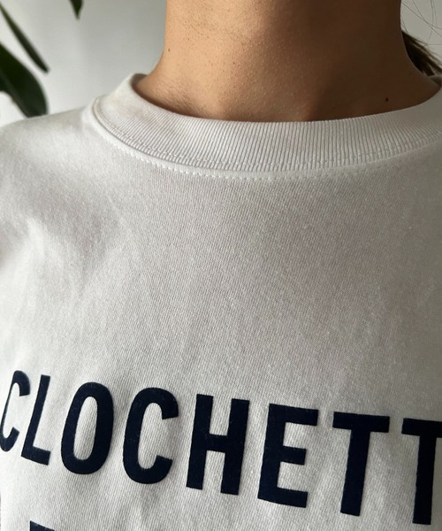 un dix cors(アンディコール)の「CLOCHETEEフロッキーロゴTシャツ(Tシャツ/カットソー・レディース・ベージュ/オフホワイト/チャコールグレー・FREE)」の17枚目の写真
