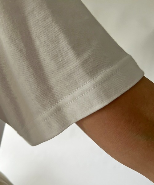 un dix cors(アンディコール)の「CLOCHETEEフロッキーロゴTシャツ(Tシャツ/カットソー・レディース・ベージュ/オフホワイト/チャコールグレー・FREE)」の12枚目の写真