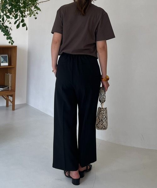 un dix cors(アンディコール)の「CLOCHETEEフロッキーロゴTシャツ(Tシャツ/カットソー・レディース・ベージュ/オフホワイト/チャコールグレー・FREE)」の21枚目の写真