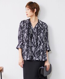 ICB（アイシービー）の「【接触冷感・洗える】BackSatinAmunzen ナロータイブラウス（シャツ/ブラウス）」