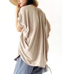 バイオ天竺 ギャザーオーバーチュニック