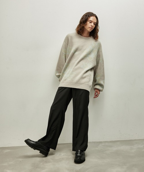 JUNRED(ジュンレッド)の「シャドーフラワージャガードニット(ニット/セーター・メンズ・ベージュ/レッド/ブルー・S/M/L)」の21枚目の写真