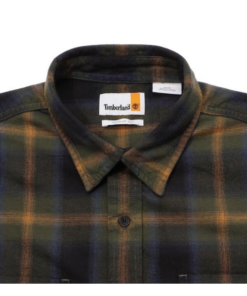 Timberland(ティンバーランド)の「メンズ ヘビー フランネル チェック シャツ(シャツ/ブラウス・メンズ・ライトグレー/ダークカーキ・LARGE/MEDIUM/SMALL/XX-LARGE/X-SMALL/X-LARGE)」の16枚目の写真