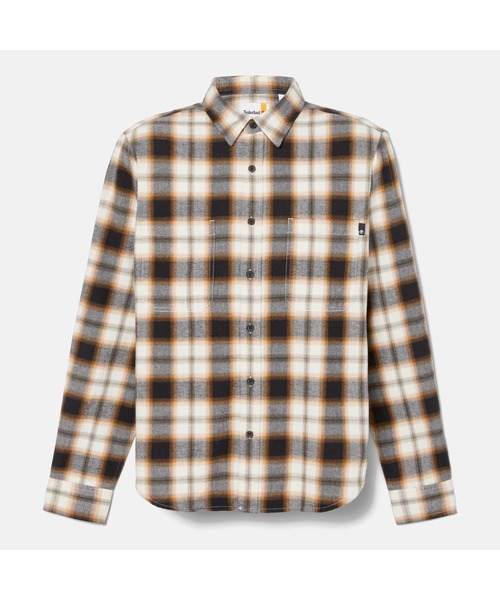 Timberland(ティンバーランド)の「メンズ ヘビー フランネル チェック シャツ(シャツ/ブラウス・メンズ・ライトグレー/ダークカーキ・LARGE/MEDIUM/SMALL/XX-LARGE/X-SMALL/X-LARGE)」の9枚目の写真