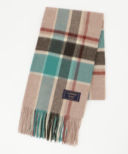 ANY（エニィ）の「カシミアブレンドストール（マフラー・レディース・ブルー系5/レッド系5/アイボリー系/ローズ系5/ライトグレー系5/ピンク系5/グレー系5/ネイビー系5/カーキ系5・F）」の4枚目の写真