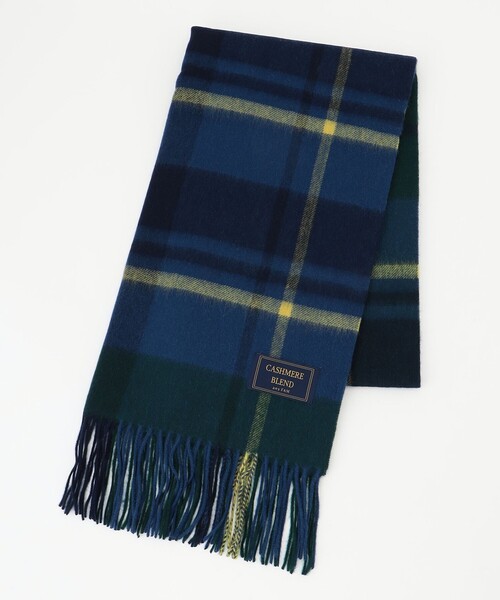 ANY（エニィ）の「カシミアブレンドストール（マフラー・レディース・ブルー系5/レッド系5/アイボリー系/ローズ系5/ライトグレー系5/ピンク系5/グレー系5/ネイビー系5/カーキ系5・F）」の5枚目の写真