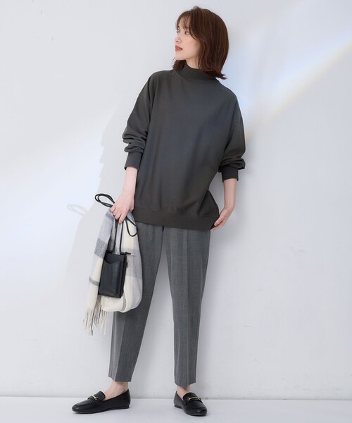 ANY（エニィ）の「カシミアブレンドストール（マフラー・レディース・ブルー系5/レッド系5/アイボリー系/ローズ系5/ライトグレー系5/ピンク系5/グレー系5/ネイビー系5/カーキ系5・F）」の21枚目の写真