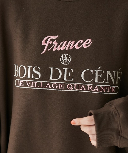 DISCOAT(ディスコート)の「【ユニセックス】BOISE刺繍ロゴスウェット《WEB限定》(スウェット・レディース・ブラウン/ブラック/ライトベージュ・FREE)」の13枚目の写真