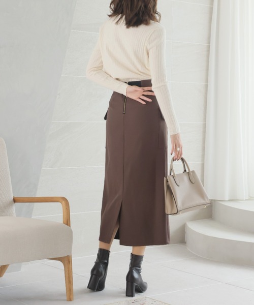 VIVIAN（ヴィヴィアン）の「スクエアトゥプレートヒールストレッチショートブーツ（ブーツ・レディース・ダークブラウン/ブラック/アイボリー/ブラック系その他3/グレー/グレー系その他7・M/LL/L/S/SS）」の19枚目の写真