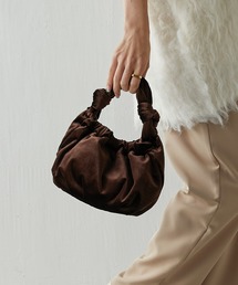 PAPILLONNER | ベロアギャザーバッグ(ショルダーバッグ)