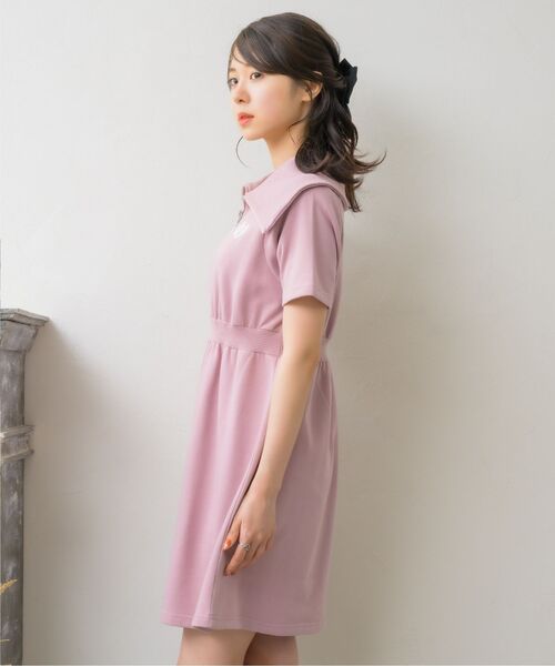 ふるさと納税 服 女 大阪府 豊中市  11号 フリル衿リバーレースプリーツジャケット ピンク 11号 セール】レースフリルチュニックOP（ワンピース）｜ems excite