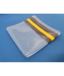 tone（トーン）の「【niccolydesign】ガラス皿 グリーンストライプ(MA)（食器）」