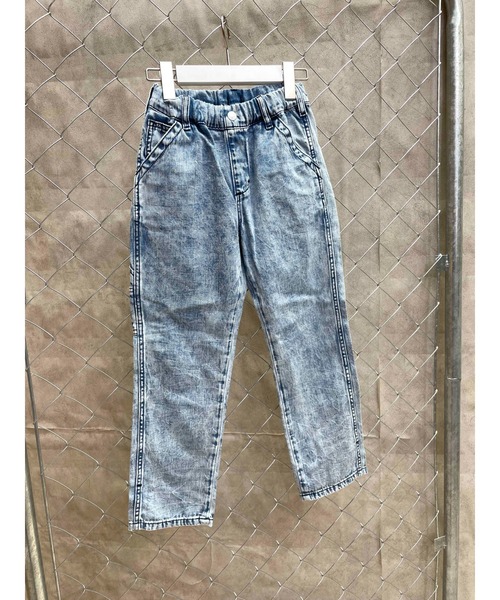 Lee(リー)の「【ムラサキスポーツ別注】Lee/リー キッズ ロンパン ペインターパンツ DNM LK1389-C196(その他パンツ・キッズ・ケミカルウォッシュ・150cm/140cm/130cm/160cm)」の1枚目の写真