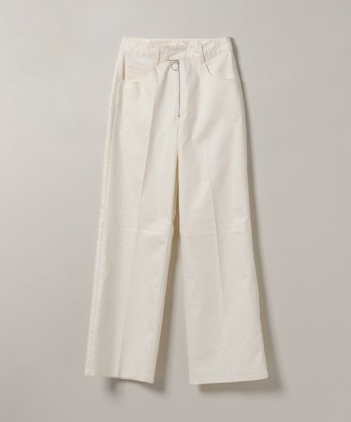 JEANASIS(ジーナシス)の「フロントZIPコーティングパンツ/980961(その他パンツ・レディース・ホワイト/ライトブルー/ブラック系その他/ブラウン・SMALL/MEDIUM)」の2枚目の写真