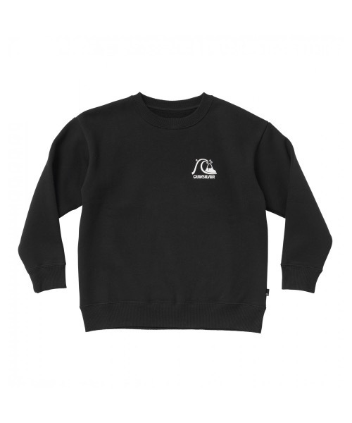Quiksilver(クイックシルバー)の「OG CREW SWEAT YOUTH/クイックシルバーキッズガーメントウォッシュ加工ヴィンテージライクワンポイントブランドロゴクルーネックスウェット(スウェット・キッズ・ブラック/アイボリー/グレー・150/140/160/130)」の1枚目の写真