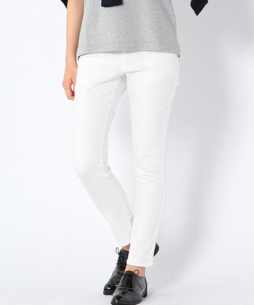coen（コーエン）の「カラーイージースキニーパンツ15FW（その他パンツ・レディース・ホワイト/ネイビー/ライトブルー/マスタード/オリーブ/ブラック/ベージュ/ナチュラル/その他1・MEDIUM/SMALL/LARGE）」の2枚目の写真