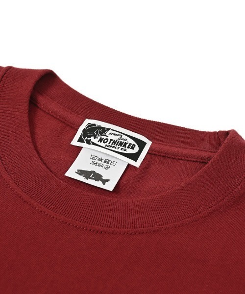 NOTHINKER(ノーシンカー)の「BIG BASS HUNTING BITE T-shirt(Tシャツ/カットソー・メンズ・ブルー系その他/バーガンディー/グリーン系その他・LARGE/SMALL/X-LARGE/MEDIUM)」の6枚目の写真