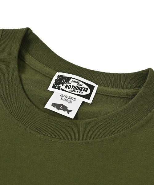 NOTHINKER(ノーシンカー)の「BIG BASS HUNTING BITE T-shirt(Tシャツ/カットソー・メンズ・ブルー系その他/バーガンディー/グリーン系その他・LARGE/SMALL/X-LARGE/MEDIUM)」の10枚目の写真
