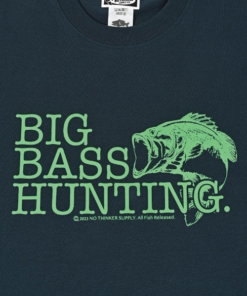 NOTHINKER(ノーシンカー)の「BIG BASS HUNTING BITE T-shirt(Tシャツ/カットソー・メンズ・ブルー系その他/バーガンディー/グリーン系その他・LARGE/SMALL/X-LARGE/MEDIUM)」の12枚目の写真