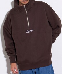 Dickies | 【Dickies/ディッキーズ】ロゴ刺繍 ハーフジップスウェット(スウェット)
