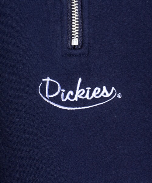 Dickies(ディッキーズ)の「【Dickies/ディッキーズ】ロゴ刺繍 ハーフジップスウェット(スウェット・メンズ・アイボリー/ダークブラウン/ネイビー・M/L/XL)」の12枚目の写真