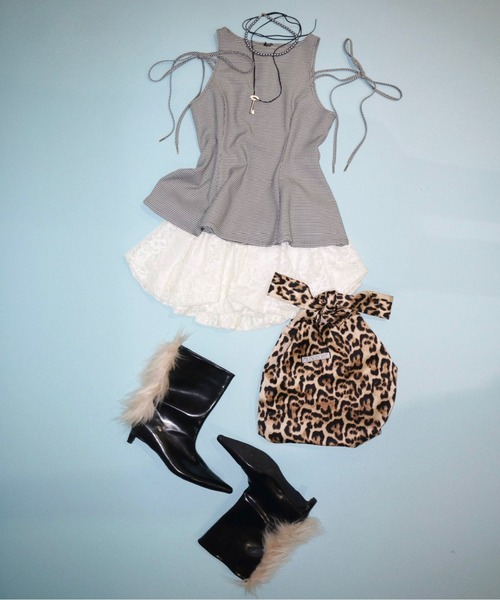 musubore(ムスボレ)の「wide shoulder logo tote /ワイドショルダーロゴトート(トートバッグ・レディース・シルバー/チャコールグレー/ブロンズ/ネイビー/ベージュ・FREE)」の20枚目の写真