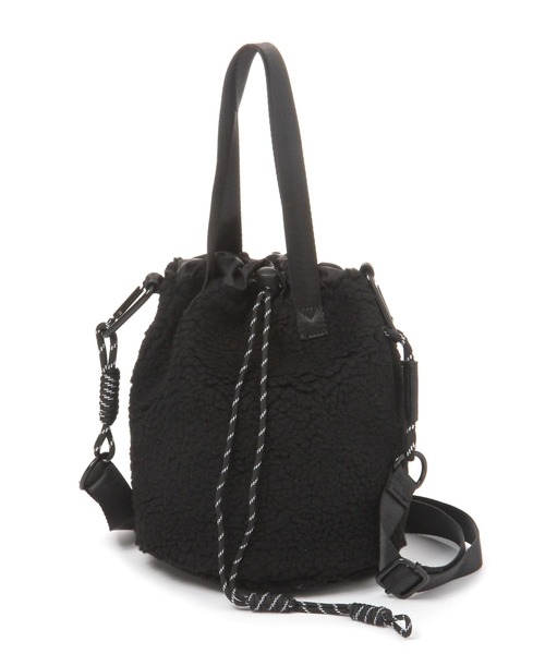 niko and...（ニコアンド）の「巾着ボア2WAY BAG（ショルダーバッグ・メンズ・ブラック/アイボリー・FREE）」の11枚目の写真