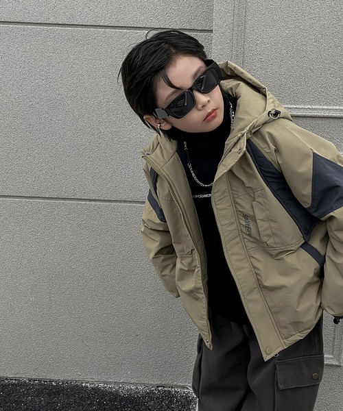 aimoha(アイモハ)の「【aimoha-KIDS-】子供服 厚地中綿ジャケット(その他アウター・キッズ・イエロー/チョコ/ブラック・130/120/150/110/140)」の13枚目の写真