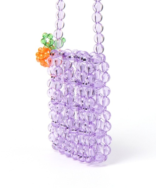 tiny tiny（ティニーティニー）の「フルーツビーズショルダーバッグ[tiny tiny(ティニーティニー)]（ショルダーバッグ・レディース・パープル・0）」の5枚目の写真