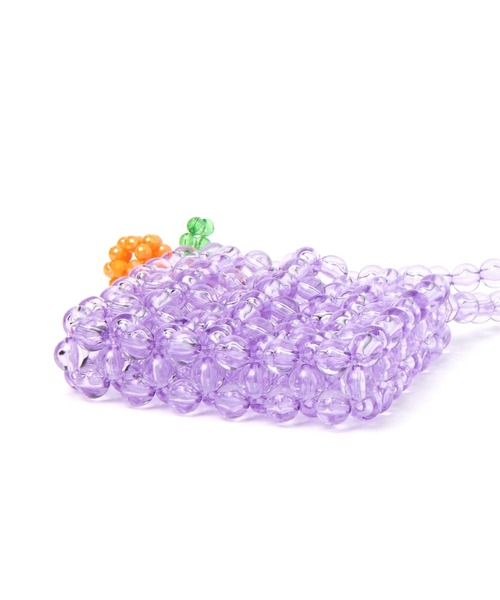 tiny tiny（ティニーティニー）の「フルーツビーズショルダーバッグ[tiny tiny(ティニーティニー)]（ショルダーバッグ・レディース・パープル・0）」の4枚目の写真