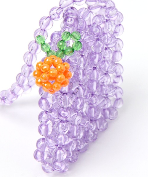 tiny tiny（ティニーティニー）の「フルーツビーズショルダーバッグ[tiny tiny(ティニーティニー)]（ショルダーバッグ・レディース・パープル・0）」の6枚目の写真