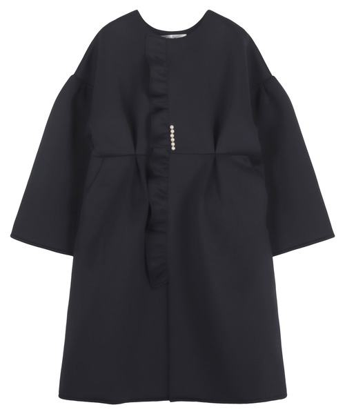 KOBE LETTUCE(コウベレタス)の「ダンボールコート(ノーカラーコート・レディース・ホワイト系/ネイビー/ブラック・M)」の18枚目の写真