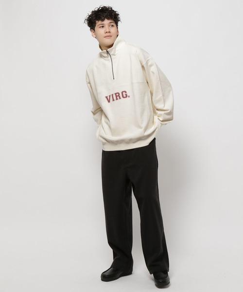 niko and...（ニコアンド）の「アソートレトロデザインハーフジッププルオーバー（スウェット・メンズ・ボルドー/グレー/オフホワイト/グリーン・MEDIUM/LARGE）」の5枚目の写真