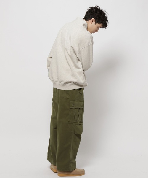 niko and...（ニコアンド）の「アソートレトロデザインハーフジッププルオーバー（スウェット・メンズ・ボルドー/グレー/オフホワイト/グリーン・MEDIUM/LARGE）」の8枚目の写真