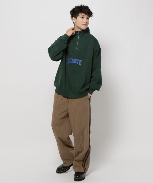 niko and...（ニコアンド）の「アソートレトロデザインハーフジッププルオーバー（スウェット・メンズ・ボルドー/グレー/オフホワイト/グリーン・MEDIUM/LARGE）」の11枚目の写真