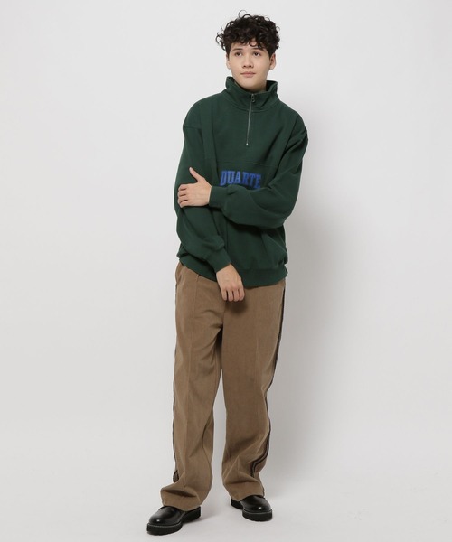 niko and...（ニコアンド）の「アソートレトロデザインハーフジッププルオーバー（スウェット・メンズ・ボルドー/グレー/オフホワイト/グリーン・MEDIUM/LARGE）」の12枚目の写真