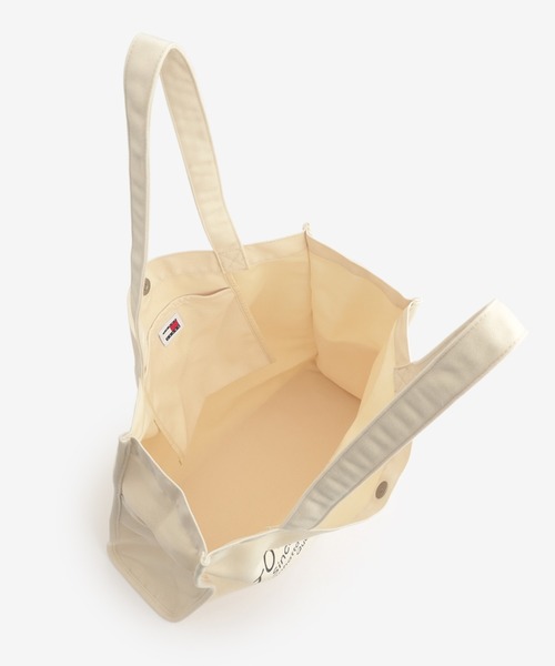 tommy jeans(トミー ジーンズ)の「キャンバストートバッグ(トートバッグ・メンズ・オフホワイト/ブラック・FREE)」の6枚目の写真