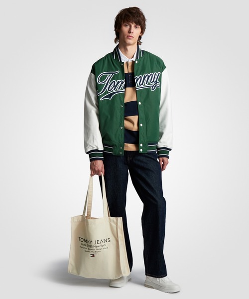 トミージーンズ TOMMY JEANS キャンバスバッグ （ネイビー） -靴