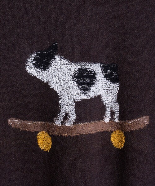 GLOSTER（グロスター）の「【GLOSTER/グロスター】フレンチブルドッグ ジャガードニットプルオーバー（ニット/セーター・メンズ・ブラウン/グレー/ブルー・S/M/L）」の12枚目の写真