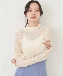 earth music&ecology | ジャガードシャーリングシアートップス(Tシャツ/カットソー)