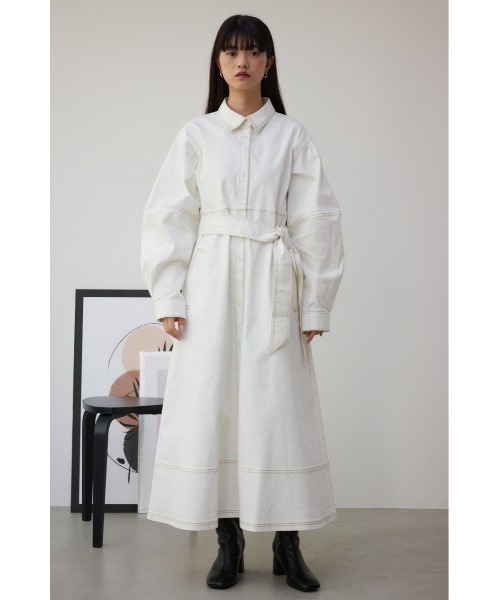 moussy マウジー シャツワンピース