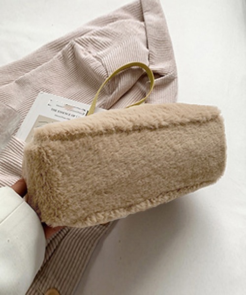 Miniministore(ミニミニストア)の「ファーバッグ ショルダーバッグレディース(ショルダーバッグ・レディース・ベージュ/ライトグレー/ブラック/ホワイト・フリー)」の19枚目の写真