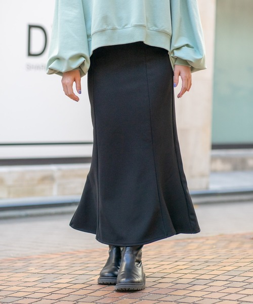 bounDary（バウンダリー）の「【ZOZOTOWN限定】【bounDary/バウンダリー】　マーメイドフレアスカート（スカート・レディース・ブラック/ダークブラウン・MEDIUM/LARGE）」の6枚目の写真