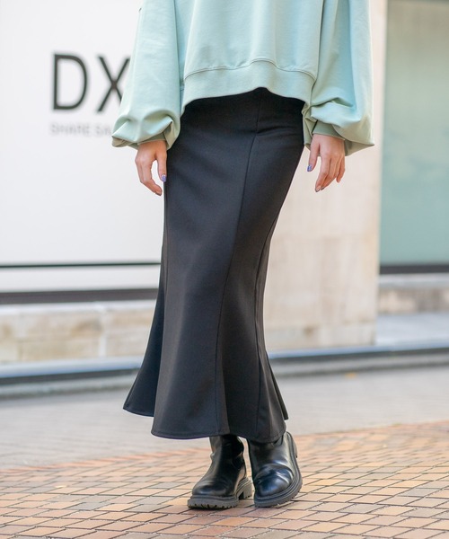 bounDary（バウンダリー）の「【ZOZOTOWN限定】【bounDary/バウンダリー】　マーメイドフレアスカート（スカート・レディース・ブラック/ダークブラウン・MEDIUM/LARGE）」の7枚目の写真