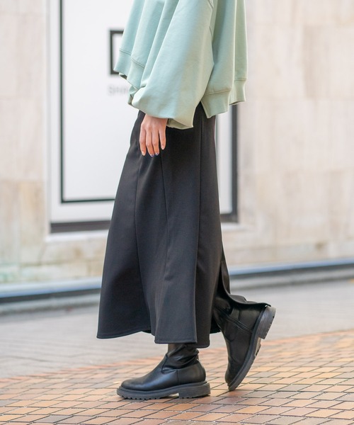 bounDary（バウンダリー）の「【ZOZOTOWN限定】【bounDary/バウンダリー】　マーメイドフレアスカート（スカート・レディース・ブラック/ダークブラウン・MEDIUM/LARGE）」の10枚目の写真